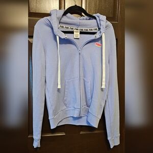 Victoria Secret PINK full zip hoodie, large, light purple
